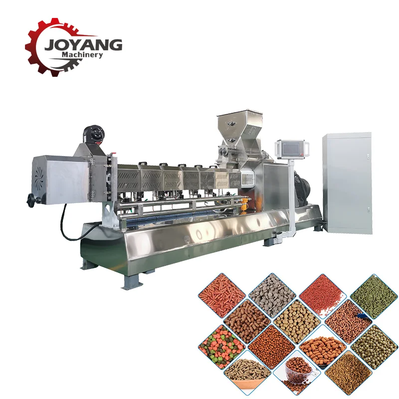 Automated Fish Feed Production Line Puffed Fish Feed Production Equipment Twin Screw Fish Feed Processing Line