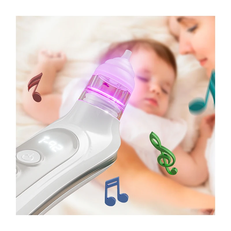New Design Electronic Vacuum Nose Cleaner Mucus Extractor Nasal Aspirator For Babies