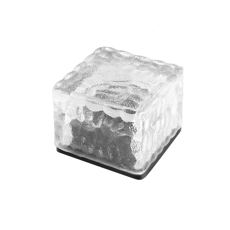 Outdoor garden lawn solar ice brick waterproof lawn pathway led underground brick light