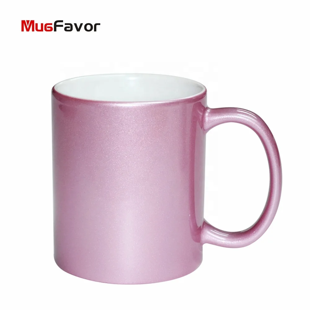 Photo Sparkling Sublimation Magic Coffee Mug Mugfavor Pink Mug for Personalized Printing Wholesale Factory Custom 11oz Mugs