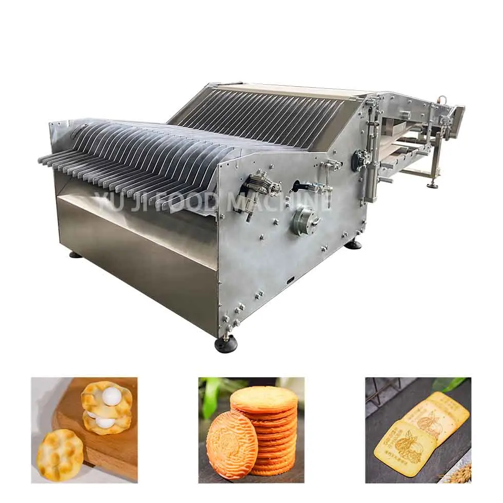 High quality automatic cookie stacker for cookie making production line stacking machine