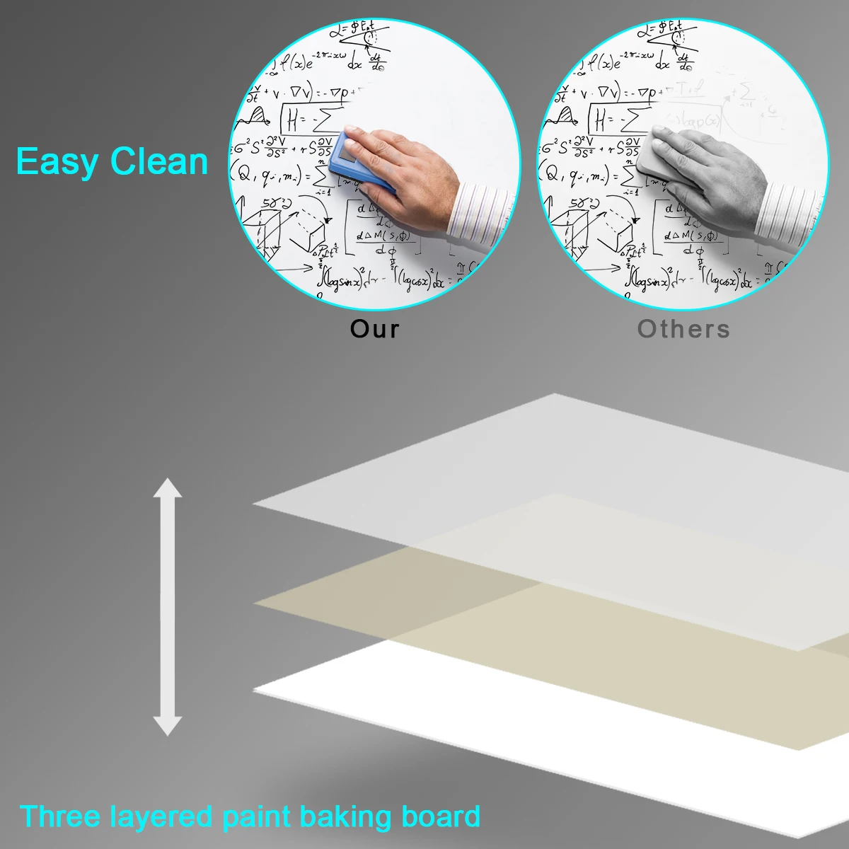 office teaching magnetic whiteboard with aluminum frame wall mounted whiteboard