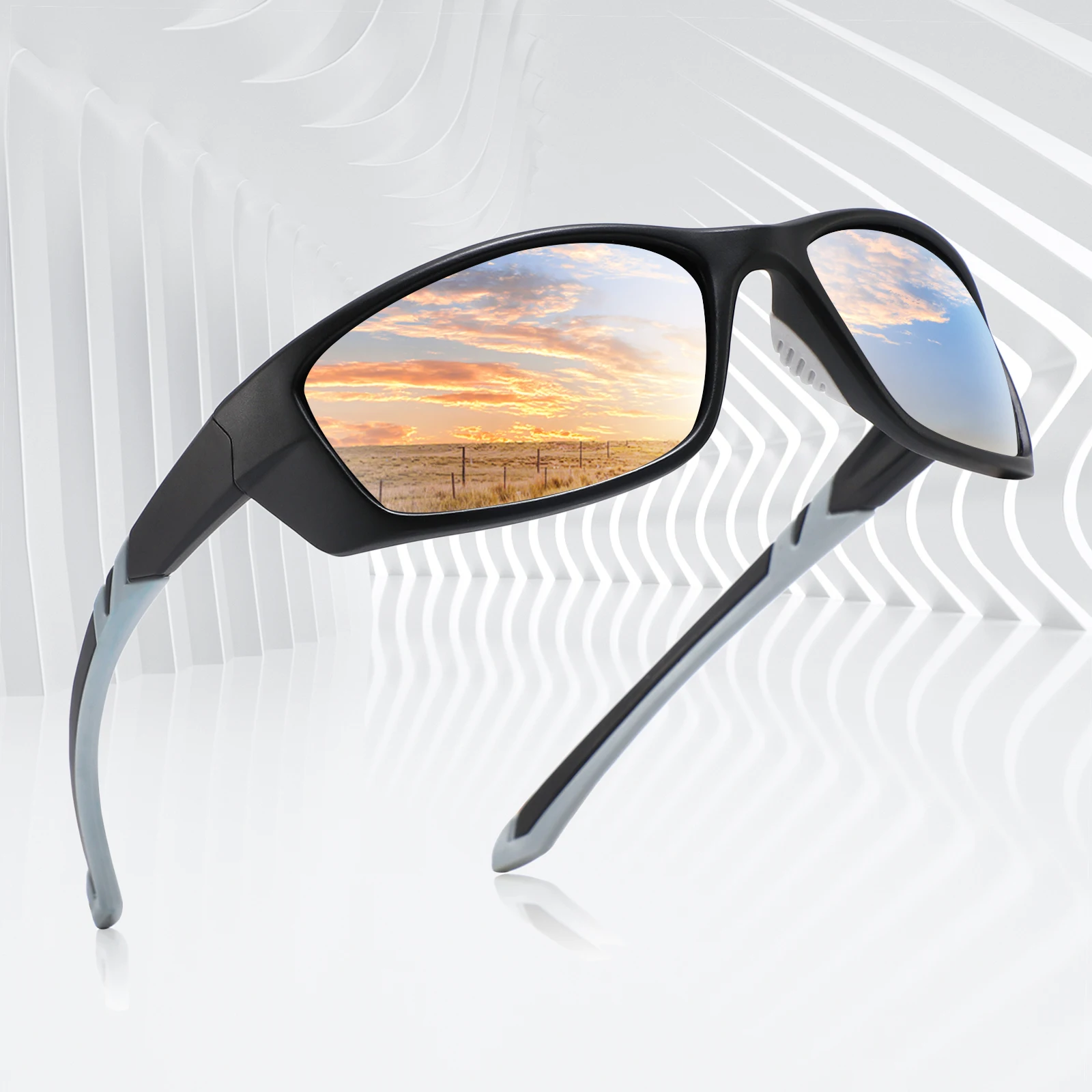 Fashion Design Matte black Eyewear Sun Glasses Sunglasses Men Women Sports sunglasses