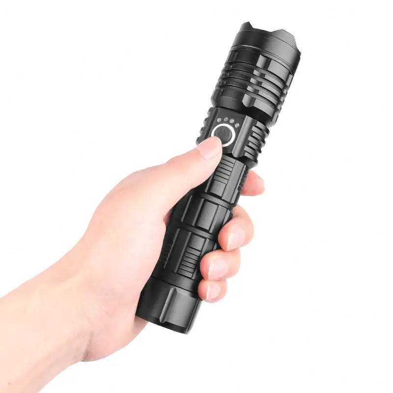GOLDMORE1 LED Rechargeable, Super Bright 3000 lumens XHP50 Powerful USB Tactical LED Flashlight Waterproof Torch Light Zoomable