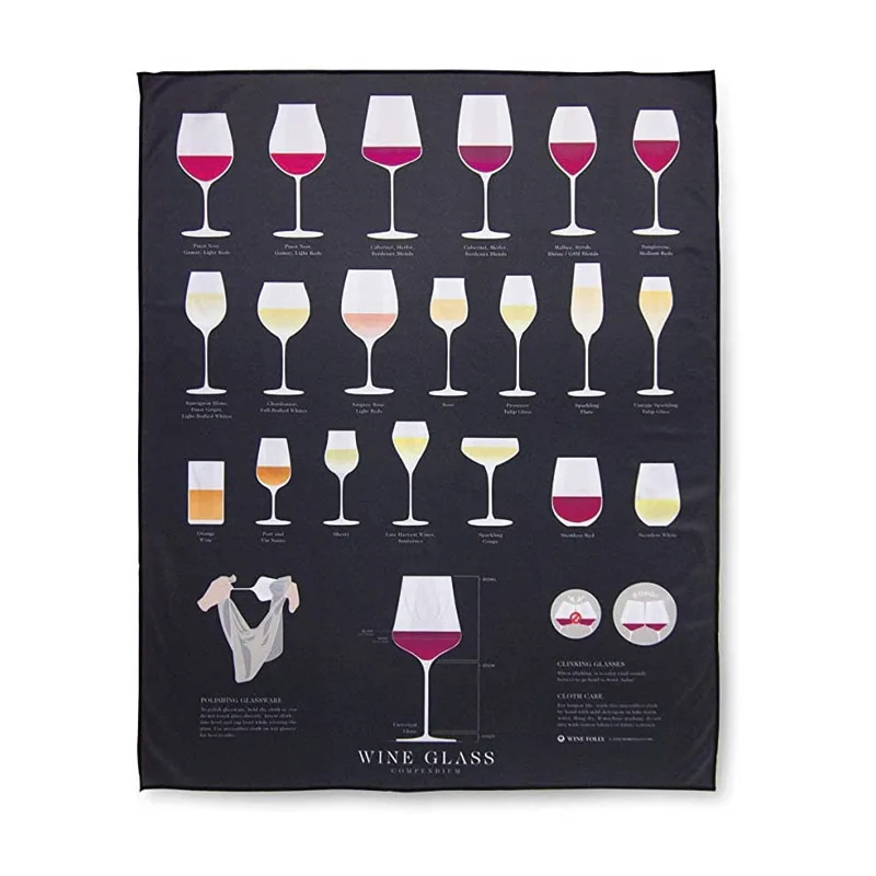 Ткань из микрофибры для чистки винных стекол