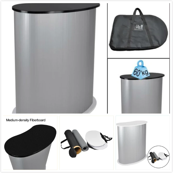 Custom Logo Portable Pop Up Bar Counter Stable Table Stand Display Pop Up Counter Stand