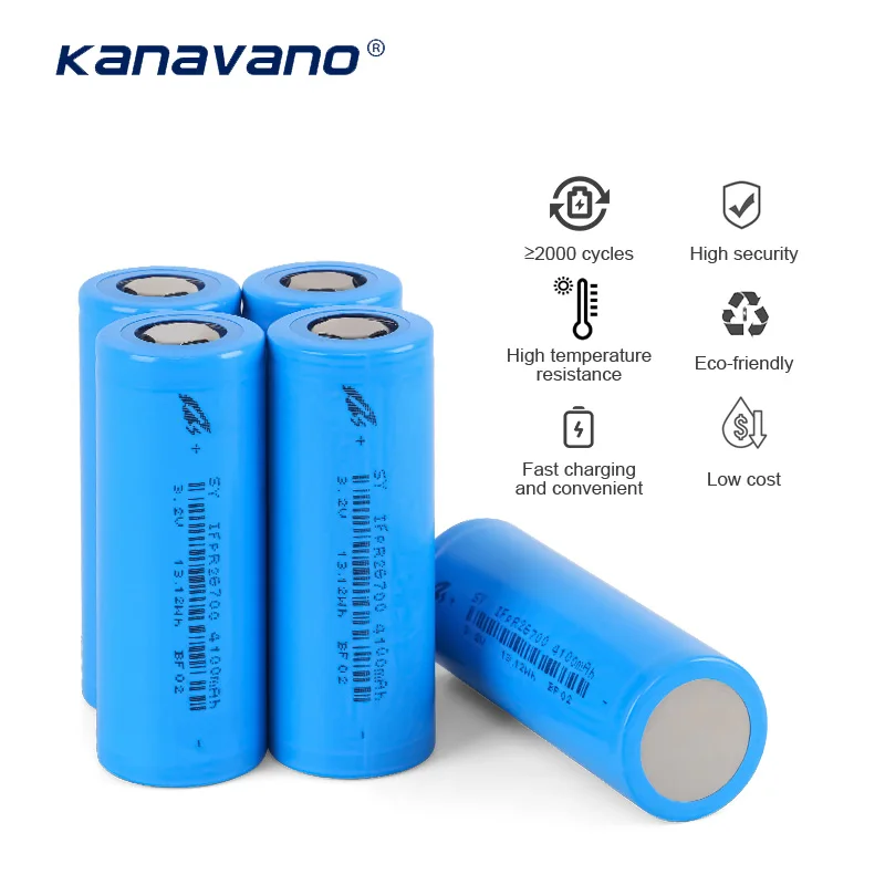 26700 Kanavano 4100 мАч lifepo4 батарея 4000 циклов разряда 5C