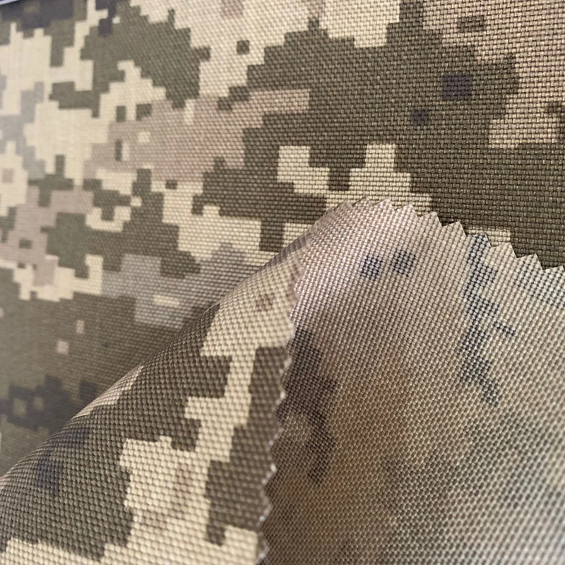 100%n oxford 1000D*1000D wr pu1000 295GSM backpack camouflage printed oxford nylon fabric