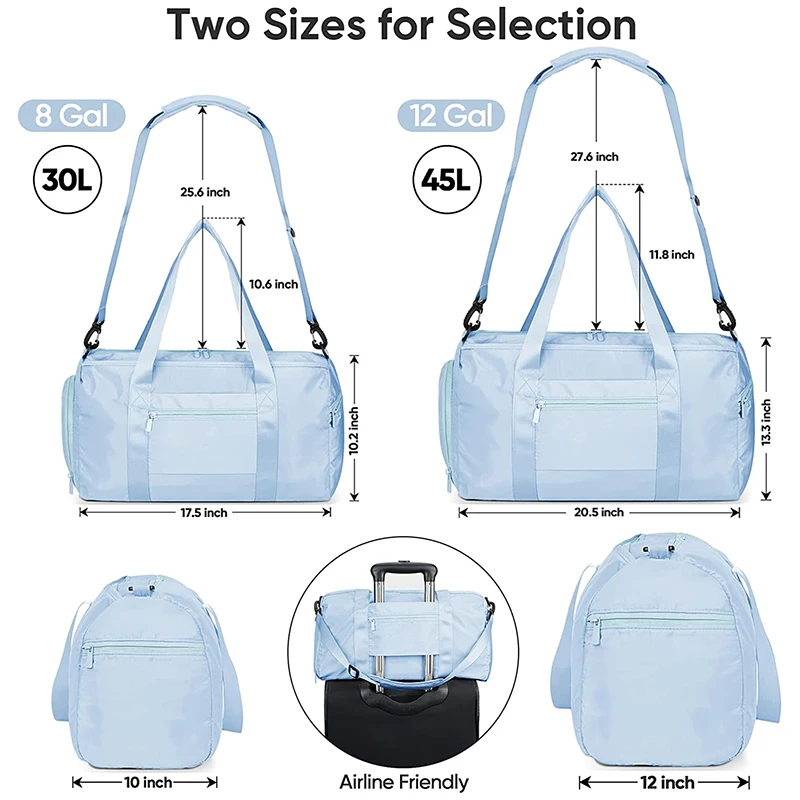 Customized Waterproof Soft Sports Training Gym Duffel Bag Sports Bag