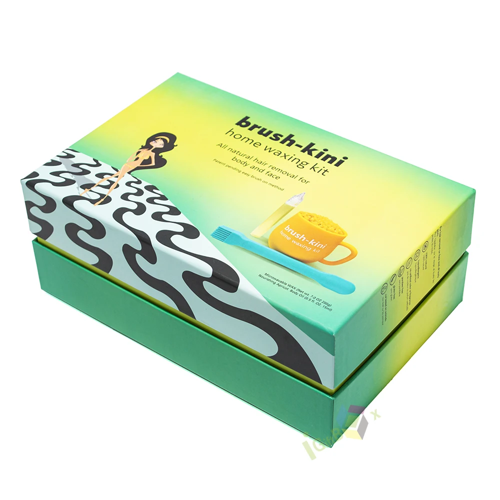 custom elegant lift-off lid shoulder neck lid and base boxes gift package 2 pieces rigid paper storage box with lid