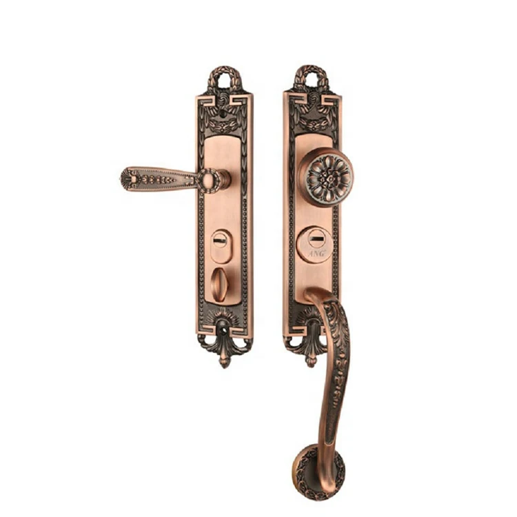 Американская вилла, спальня, высокая безопасность, односторонний металлический медный дверной цилиндр, деревянный дверной замок