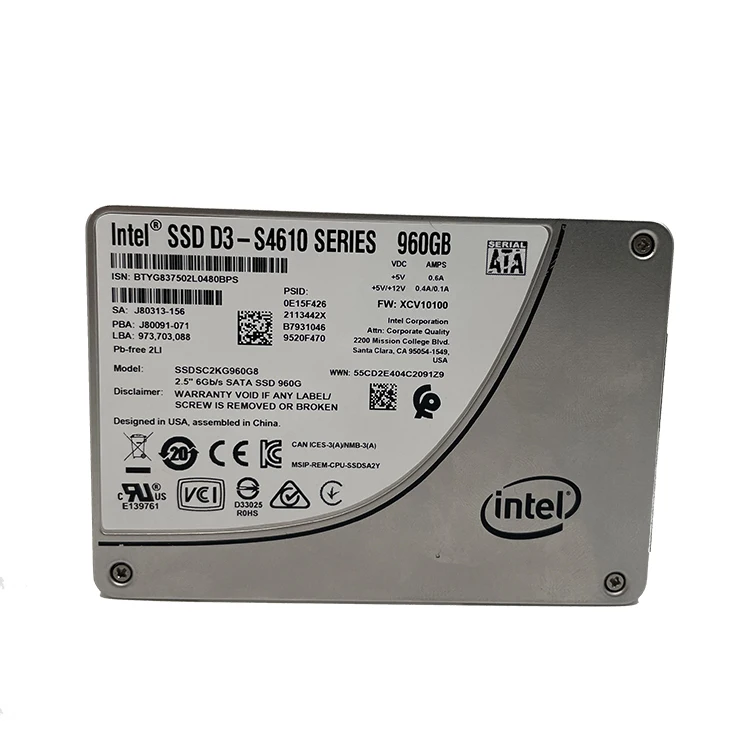 for Intel Solid state drive S4610 960G 2.5 new original enterprise SSD server
