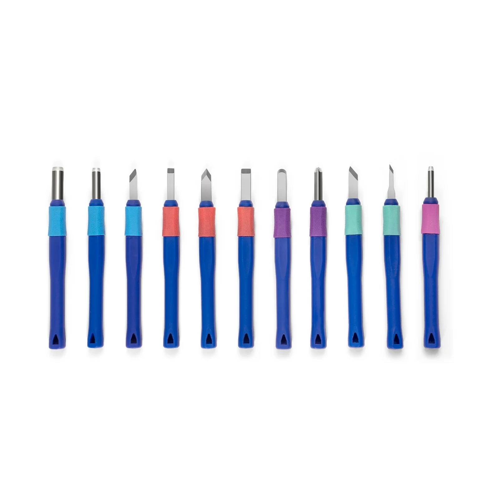 Sk2 Wood Carving Chisel 11pcs Plastic Handle Wood DIY Carving Knife For Carving