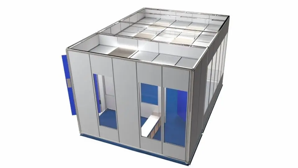 Good product modular sandwich panel clean room cleanroom system clean room pvc floor sandwich panel machine production line