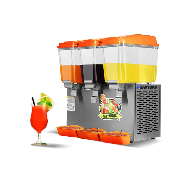 Heavybao Commercial Fruit Juice Dispenser Automatic Hot/Cold Drink Beverage Dispenser for Catering Electrical Drinks Beverages