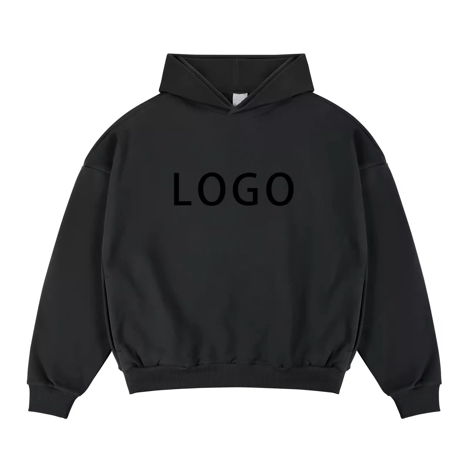 OEM mens boxy oversized quality 480gsm heavyweight hoodies custom logo 100% cotton french terry streetwear hoodies