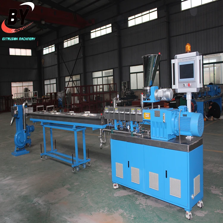 Малый экструдер с двойным винтом лабораторная машина для производства пластиковых гранул