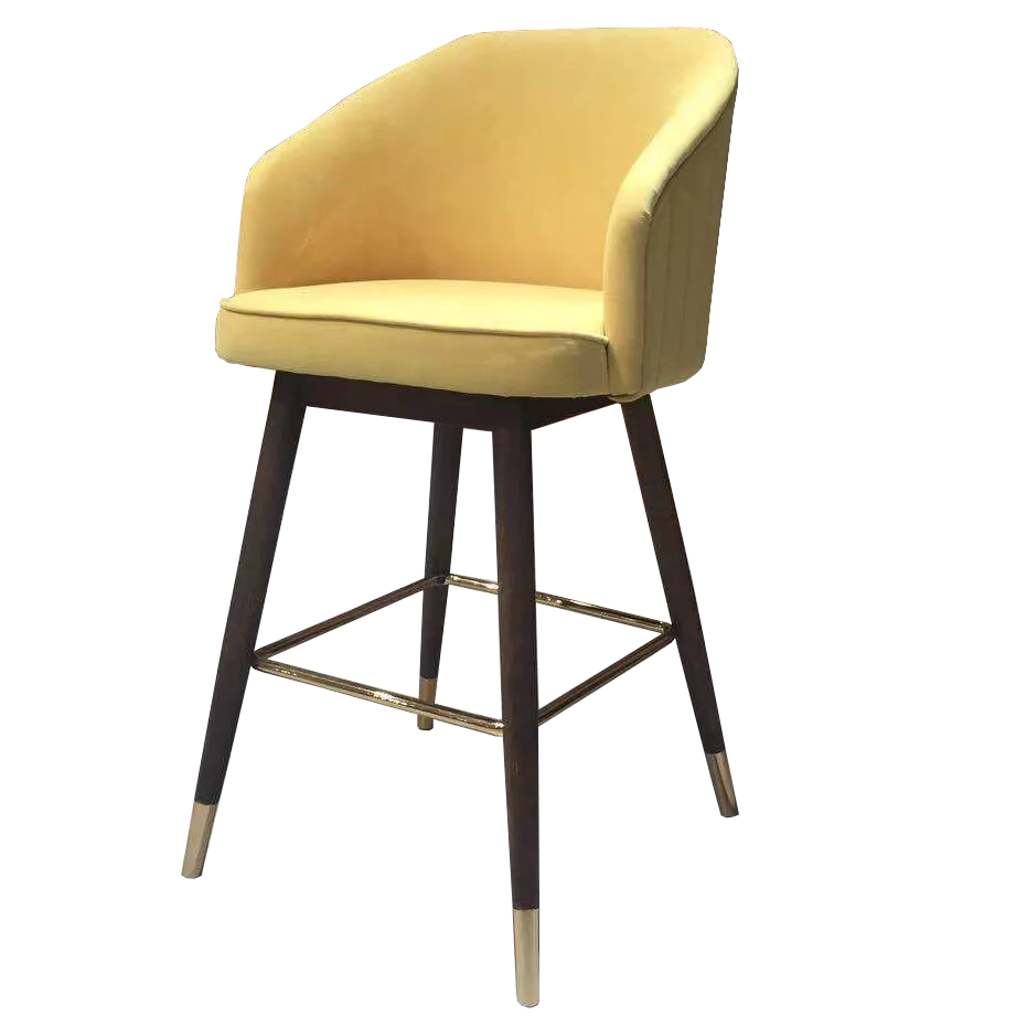 Современные гостиничные рестораны, высокие барные стулья, металлические ножки