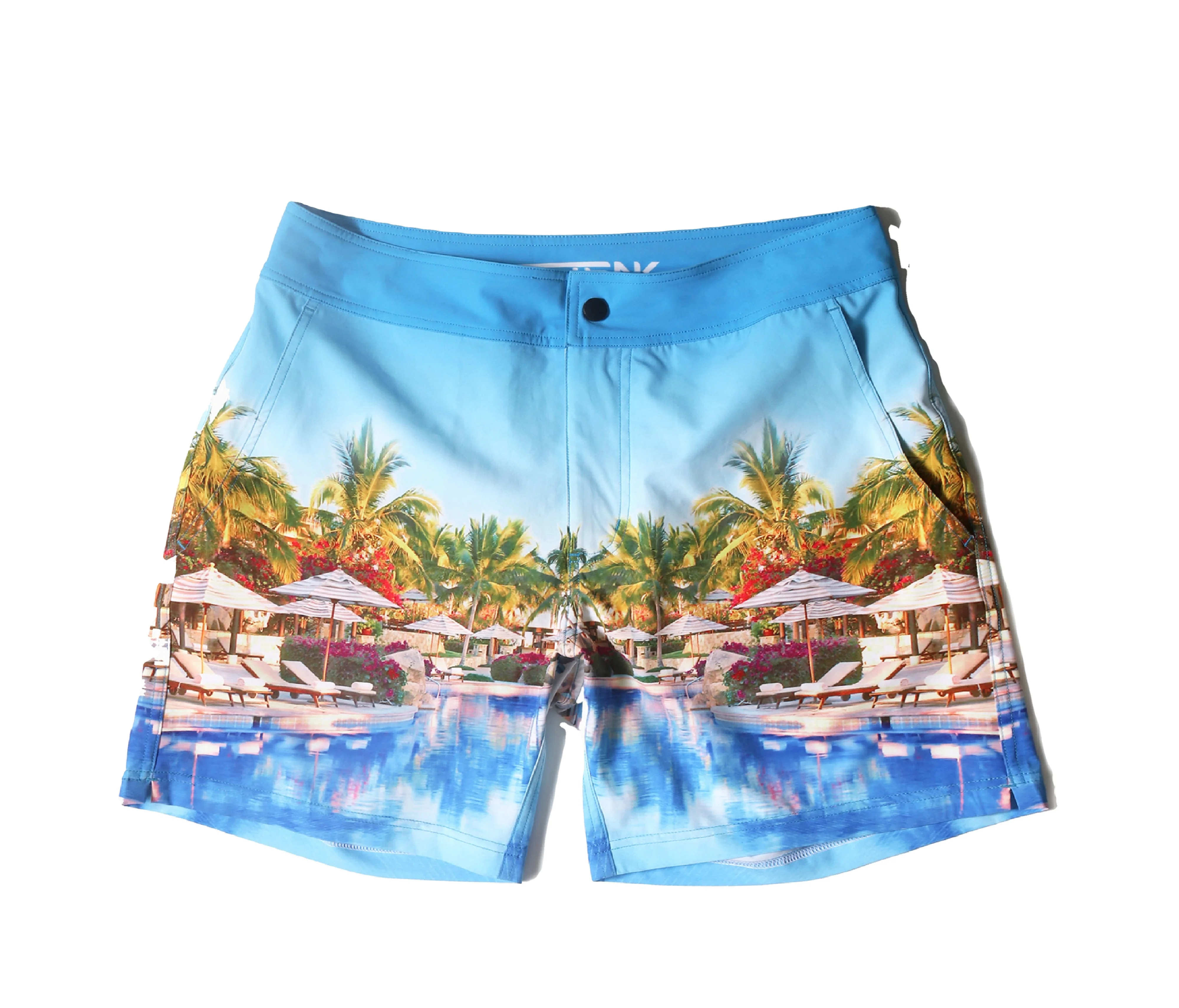 Выгодная цена, оптовая продажа, мужские шорты для плавания с сублимационной печатью, быстросохнущая пляжная одежда