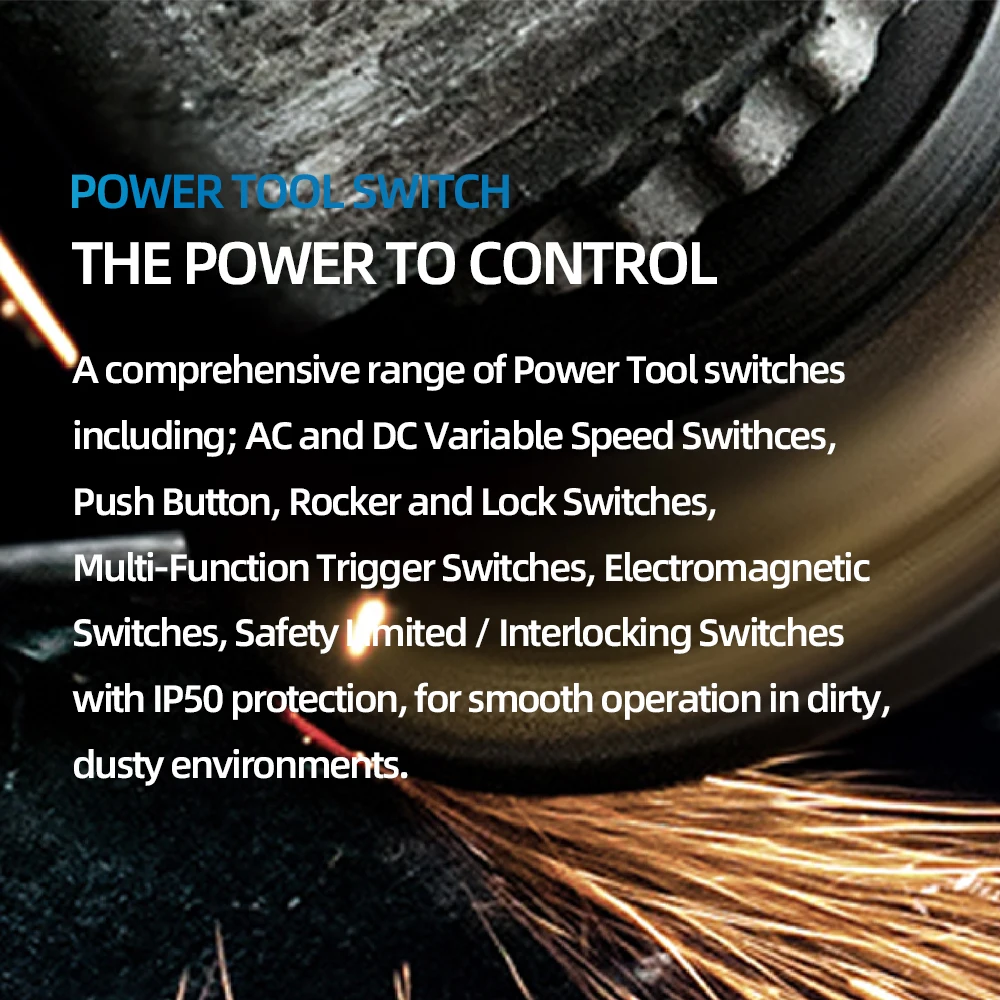 KEJIAN KJ04 Power Tool Switch AC and DC Step Or Stepless Variable Resistance Output Dust-proof function