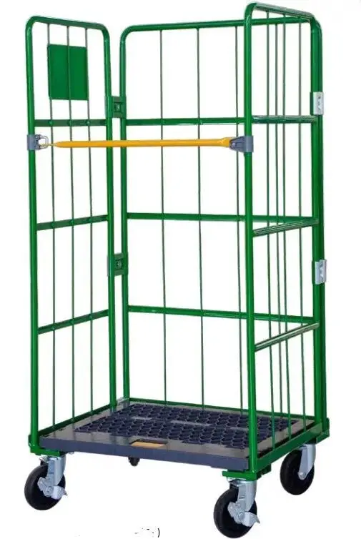 Professional Manufacture Cheap Metal Foldable Roll Container Cart Cage