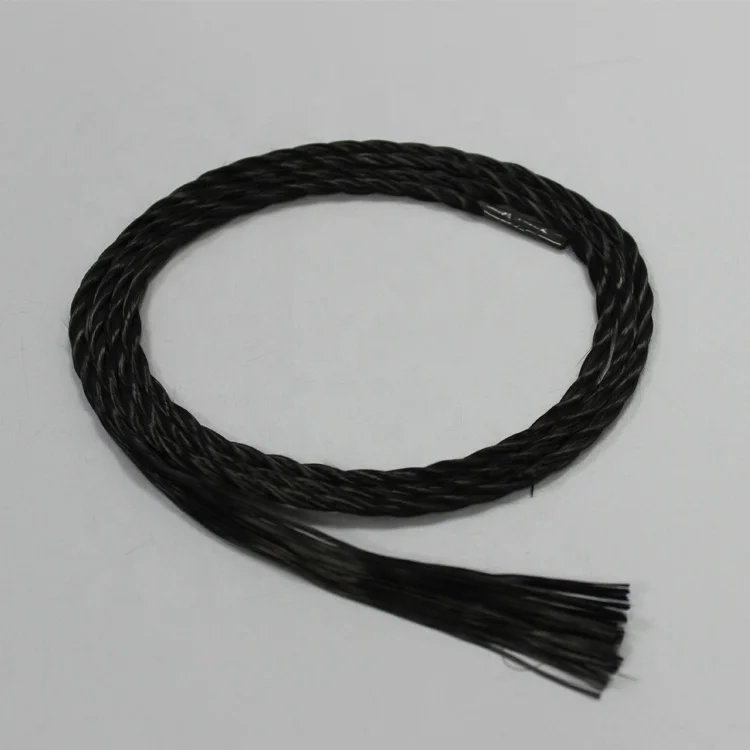 Black High Strength Carbon Fiber Rope