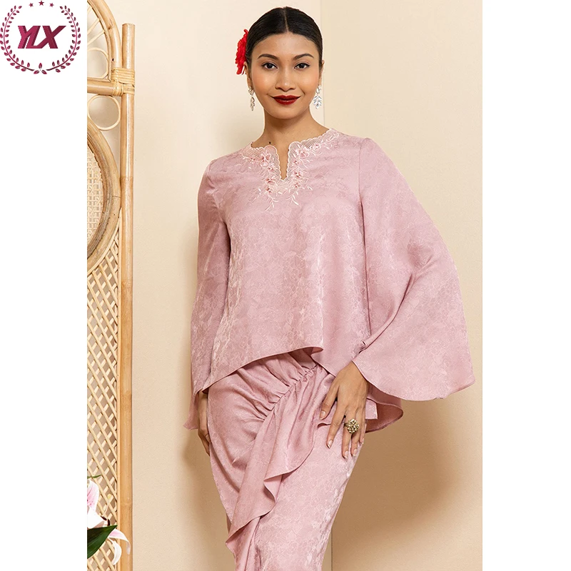 2023 новый дизайн baju kurung женское мусульманское платье мусульманская индонезийская кебая печать современная одежда
