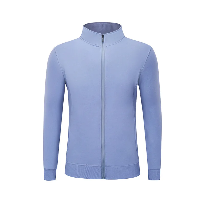 2022 New OEM wholesale stand collar zipper sweater 500 gsm hoodie high-quality Long sleeve Plush fitness hoodies