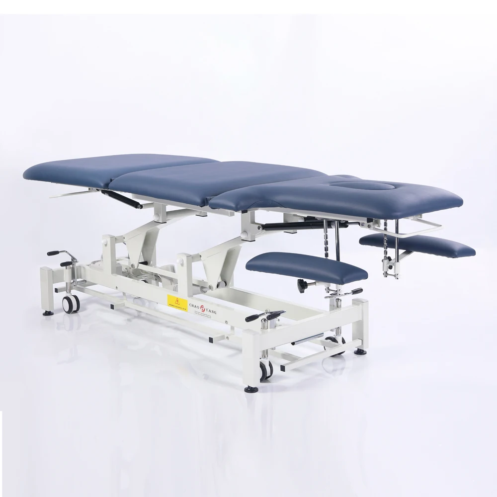 Chiropractic Table 5 Section Electric Physio Bariatric Couch Treatment Couch Physiotherapy Bed for Massage and Examination