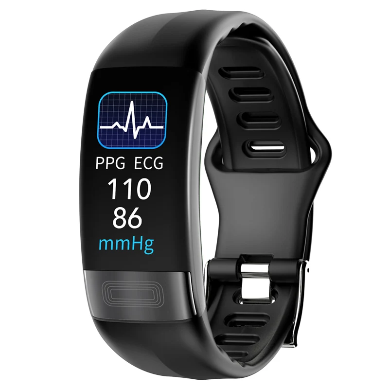 P11 Plus  PPG+ECG Fitness Activity Tracker With ECG HRV blood pressure CE Rohs Smartwatch / Smart Bracelet / Smart Band ECG