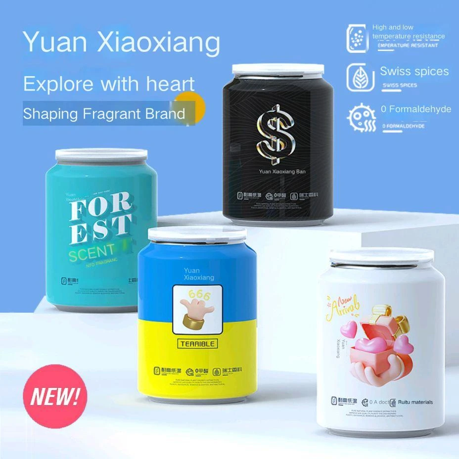 YXX coke Cans Scent Car Perfume Diffusor Bottle Car Sent air Fresheners Solid Aromatherapy Cups