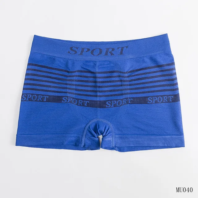 new style wholesale in stock polyester seamfree seamless mens boxer  briefs