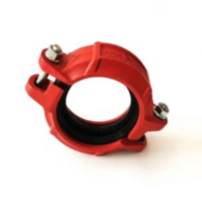 Ductile Iron Grooved Pipe Fittings Grooved Rigid Coupling Floor Flange