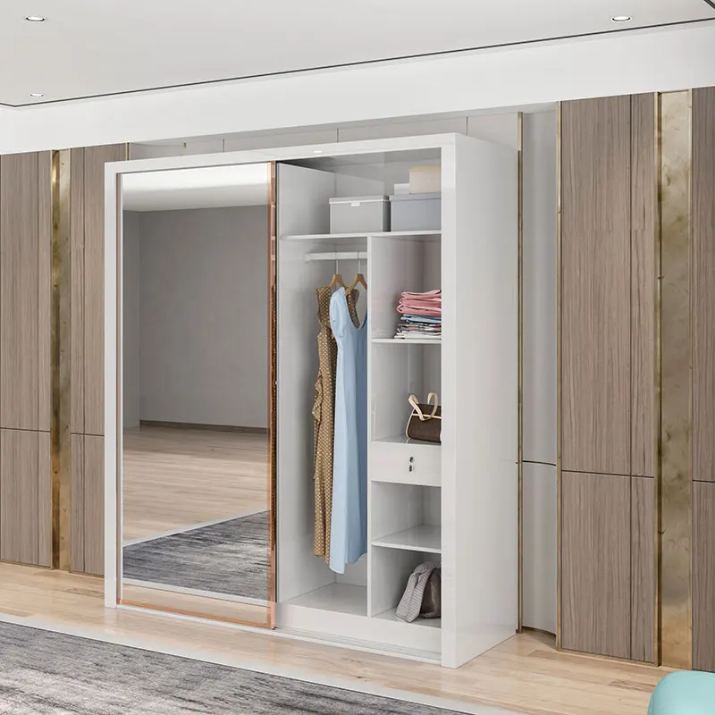 modern king size bedroom set nordic bed set furniture bedroom sliding wardrobe with mirror door white turkish bedroom full set