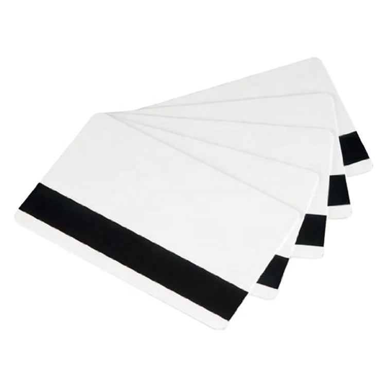 Guangzhou Factory Black magnetic stripe  Blank White PVC PC ABS  Card  without Chip  Custom  Printable cards manufacture