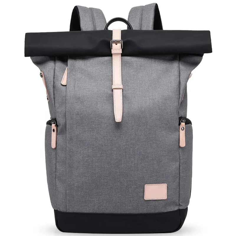 Manufacturer Custom Mochila Fashion Waterproof Oxford Cloth Multifunctional Anti Theft College Laptop Top Roll Rolltop Backpack