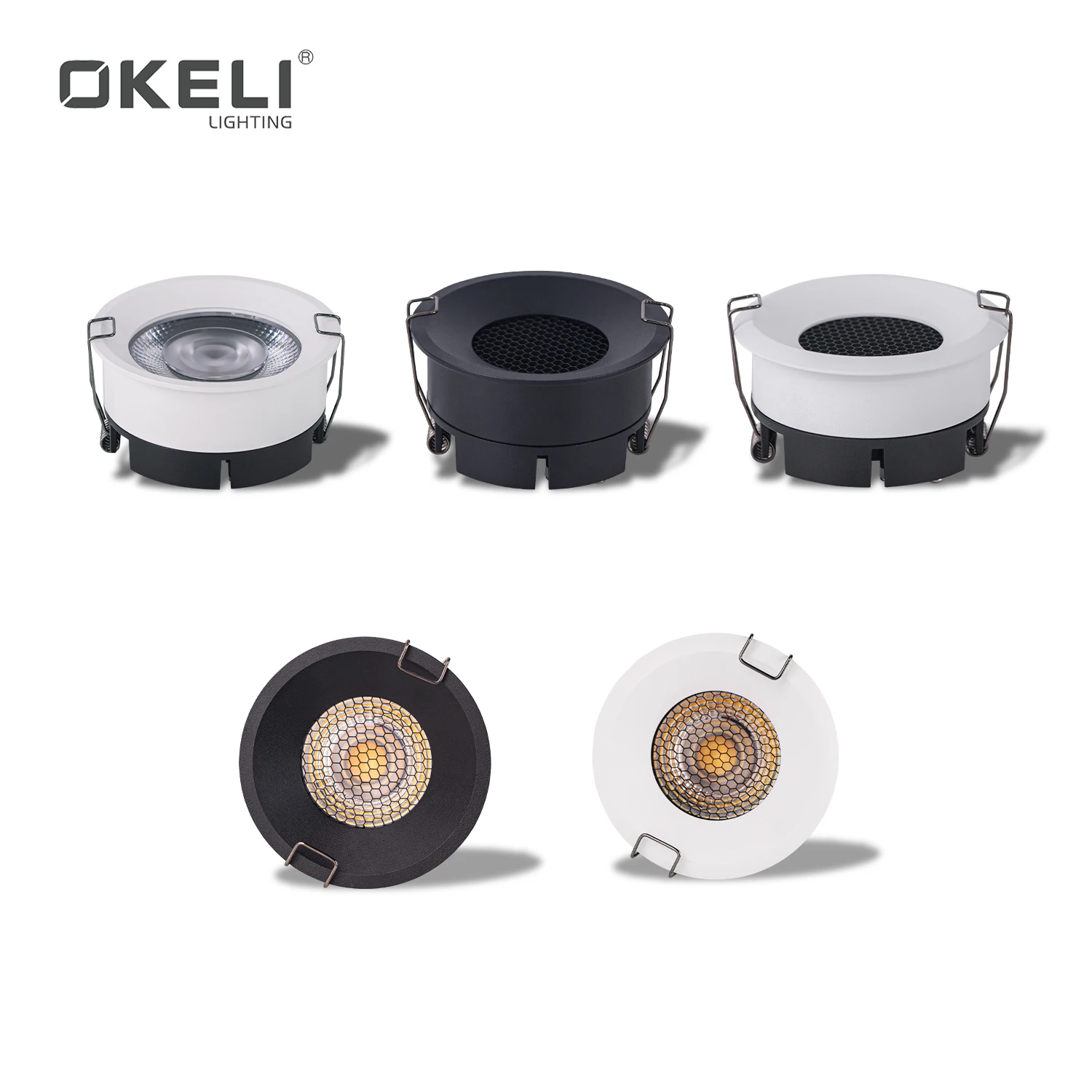 OKELI 5w 10w 15w Wholesale Factory Price Die-cast Aluminum Alloy Black IP20 Led Spotlights
