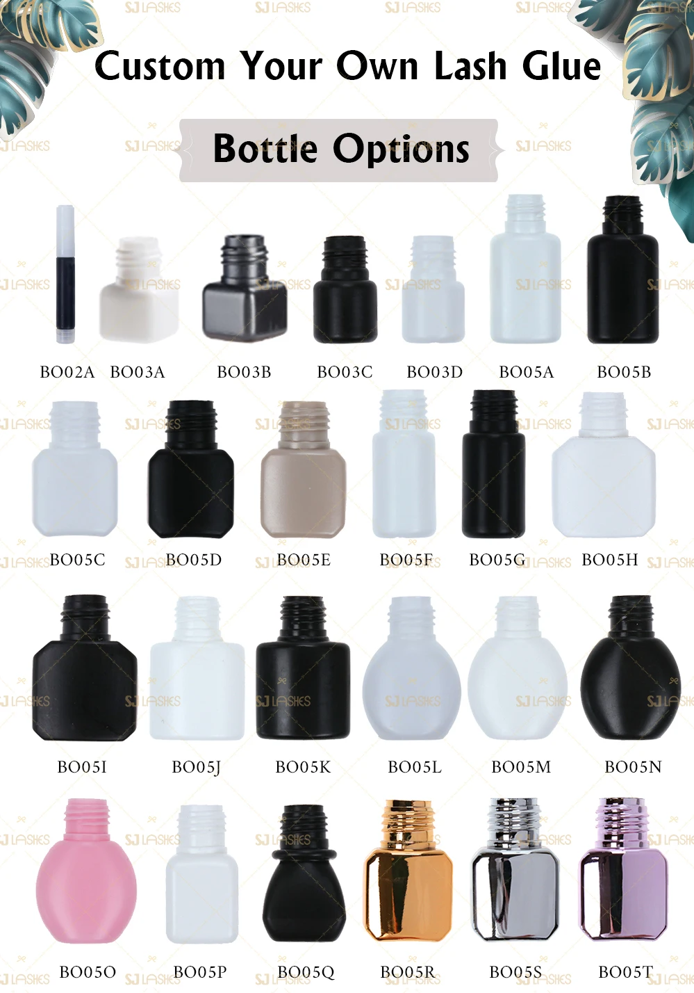 Custom 5ml Pro Hold Banana Scent Eyelash Extension Glue with Bottle and Cap Professional Lash Glue