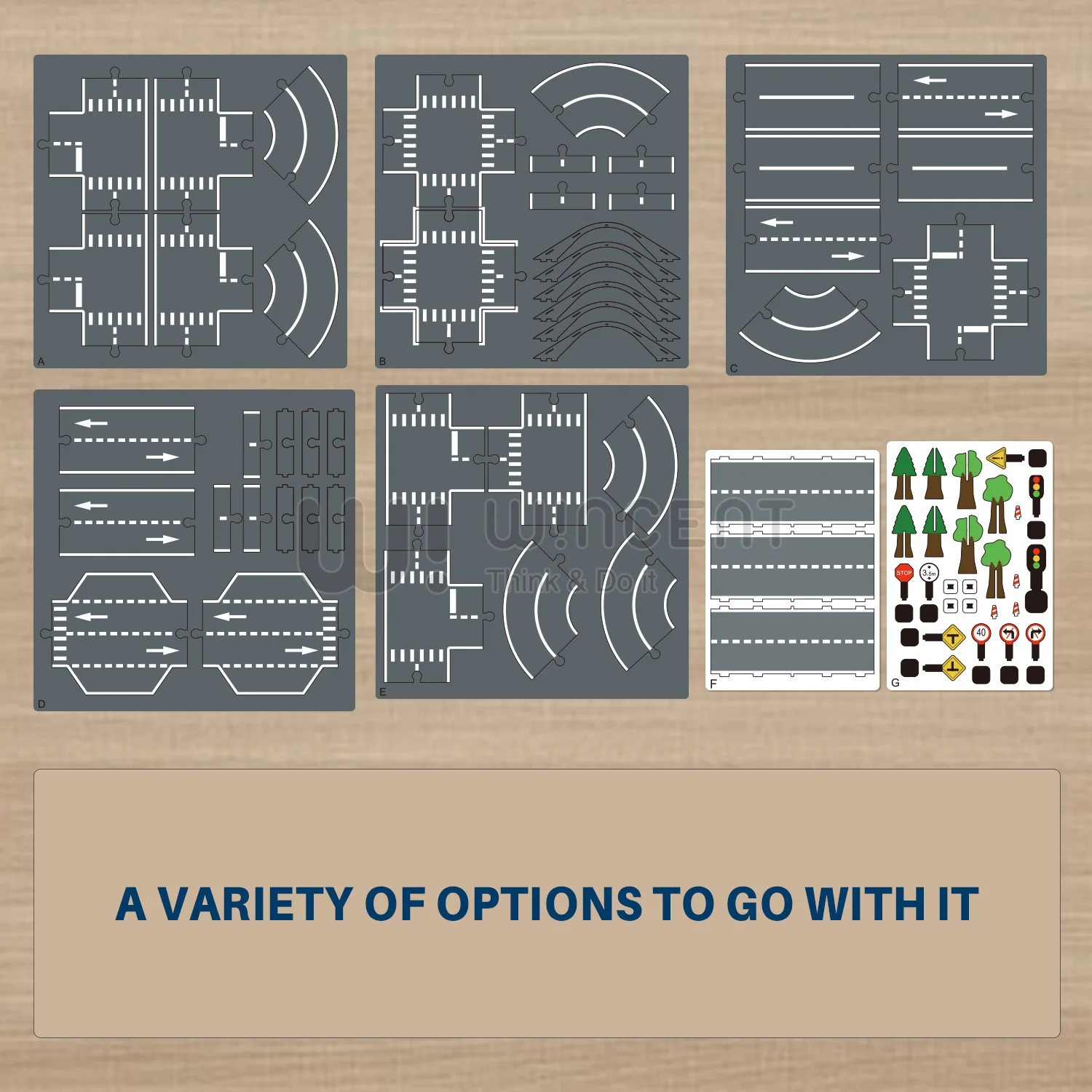 Race Track Toy Car Slot Car Race Track Sets DIY Educational Assemble Wooden Children Toys