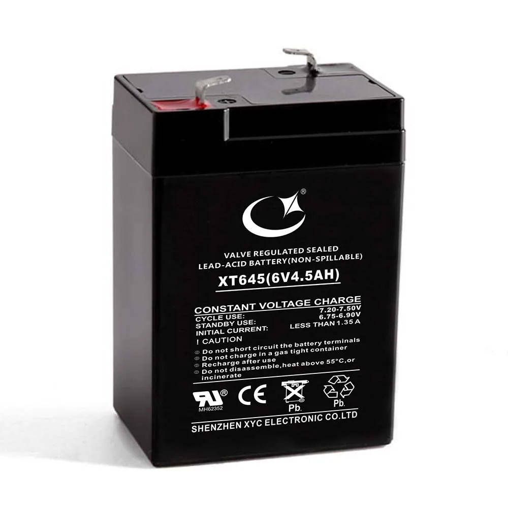 6V 4Ah rechargeable sealed lead acid battery for portable lamp