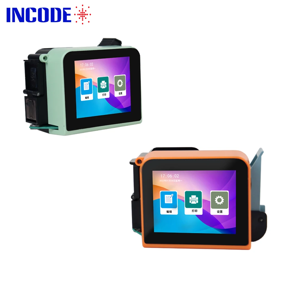 INCODE New MT1 Mini Portable Handheld Inkjet Printer Date Printer Touch Screen Coding Machine For T-Shirt Small Printer Labels