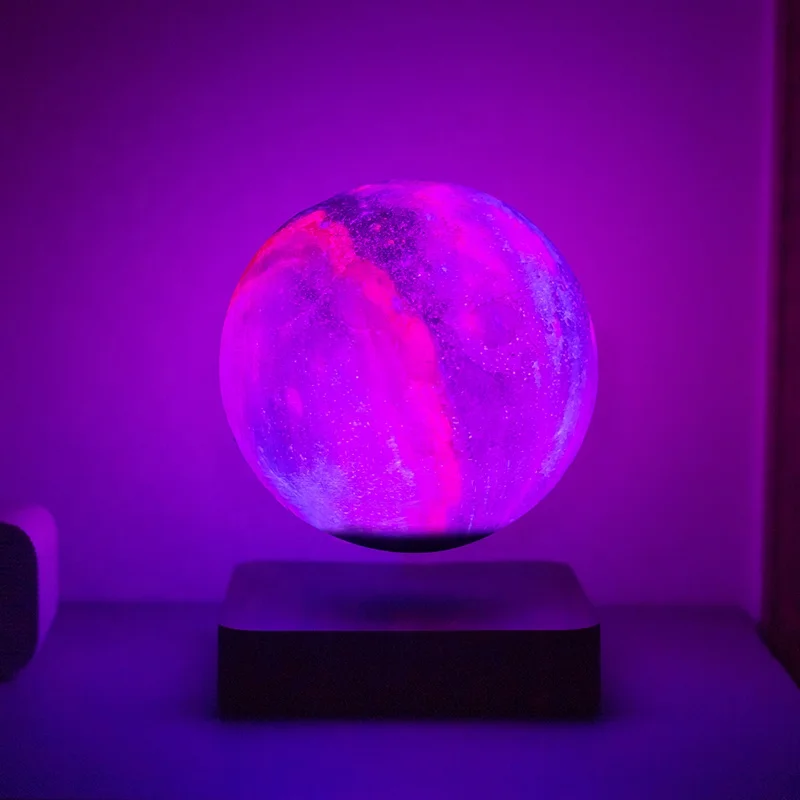 Magnetic Levitation Dropshipping 3D Printing Galaxy Night Light Rechargeable Touch Remote Controller 16colors Galaxy Room Light