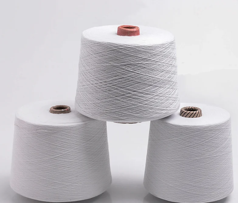 100% recycled cotton polyester blended yarn for textile and clothing