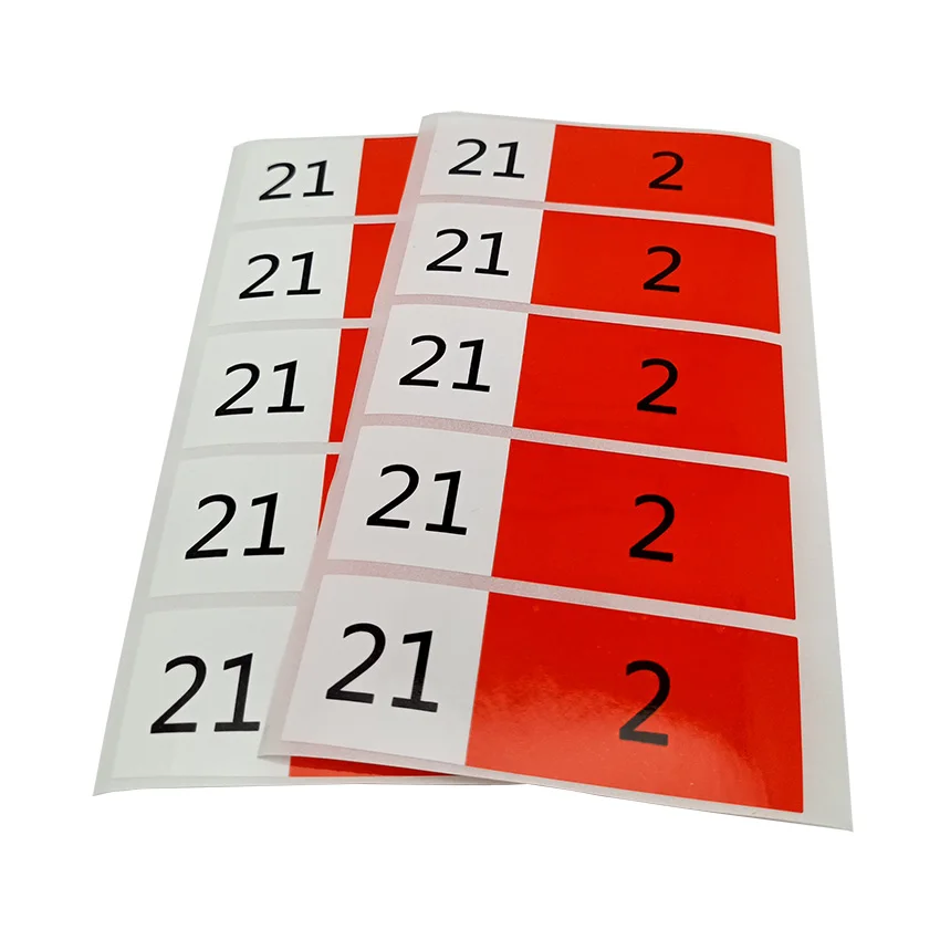 High Quality Self-Adhesive Thermal Waterproof PET Vinyl Barcode Label Square Industrial Logo Sticker