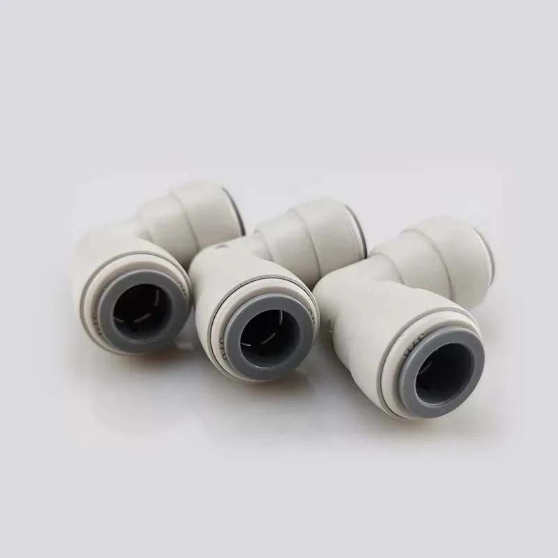 RO fittings 1/4 3/8 1/2 Elbow Quick Connectors QC Union Push In to Connect Elbow quick Connect fittings