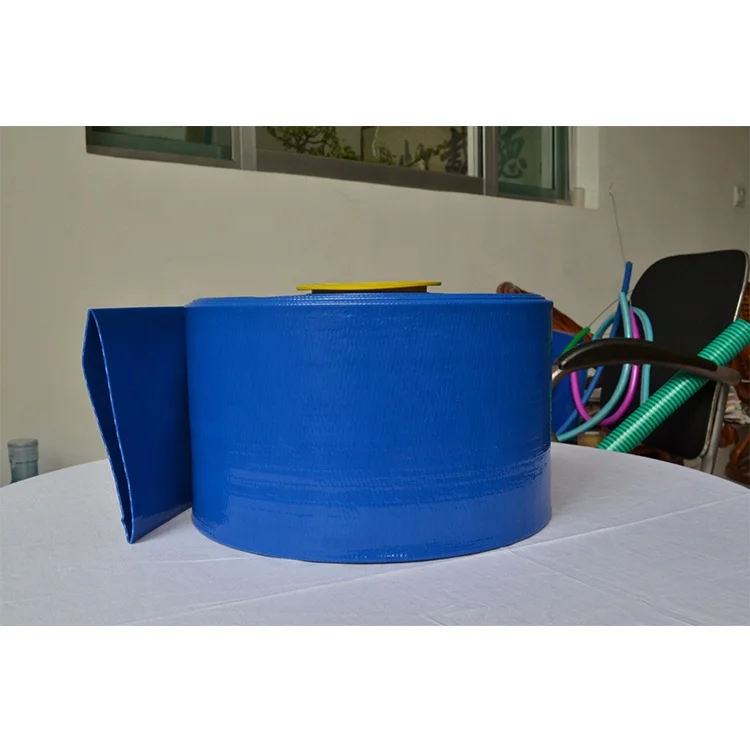 Hot selling product Flexible Water Clear 4 Inch Pvc Yellow Lay Flat Hose