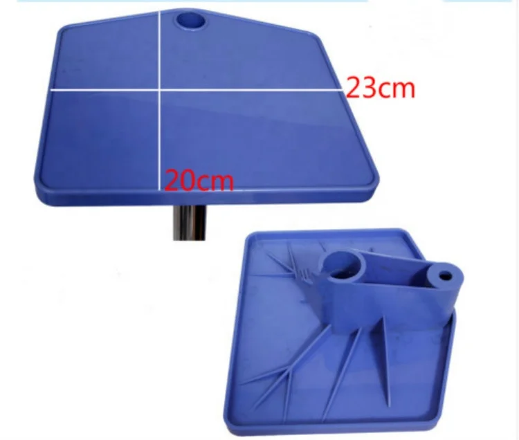 Thickened Stainless Steel Height Adjustable Pump Tray Frame Blue IV pole stand  Infusion stand mobile iv pole
