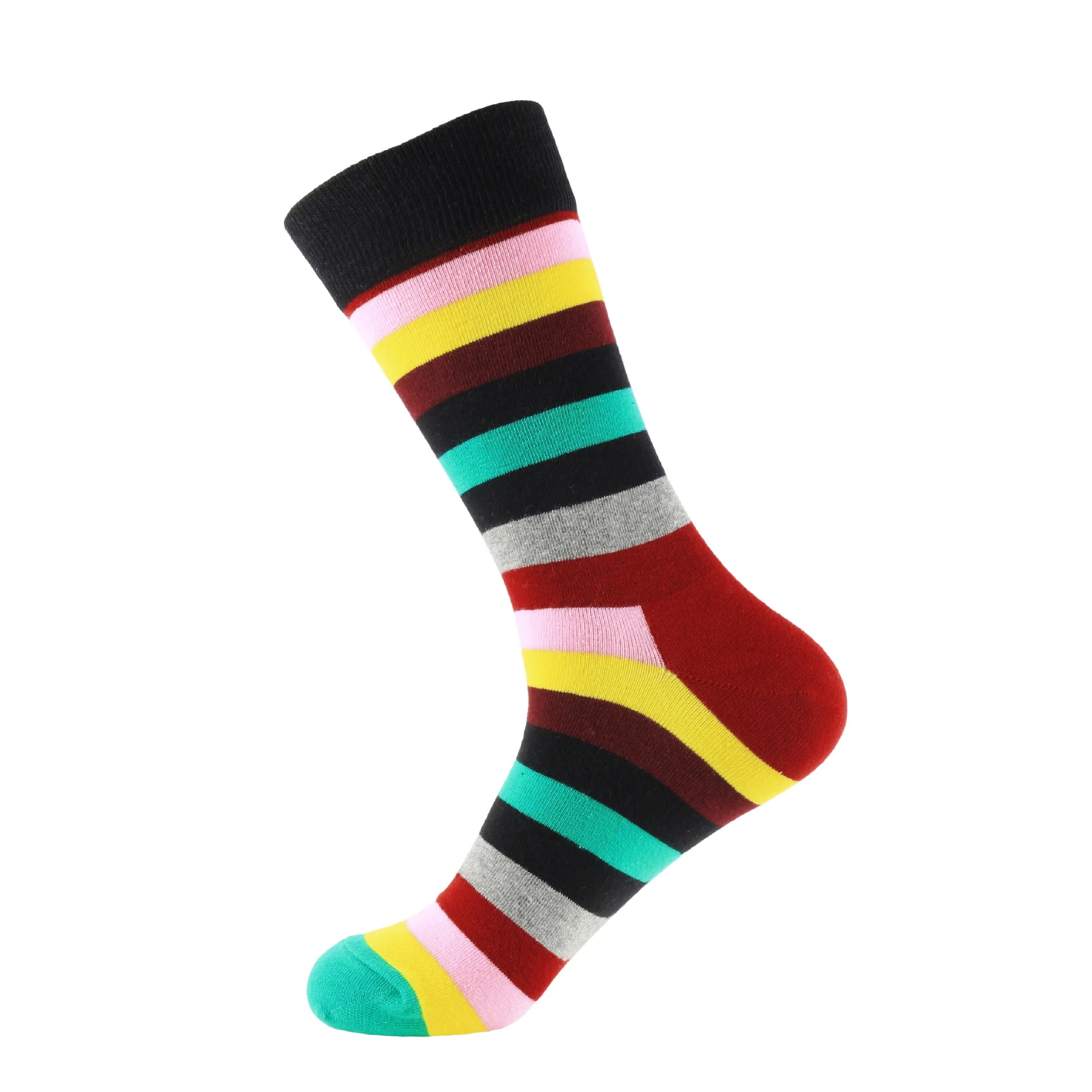 KT-K  Funny Pattern Fun Colorful Men Crew Socks  Party Dress Socks