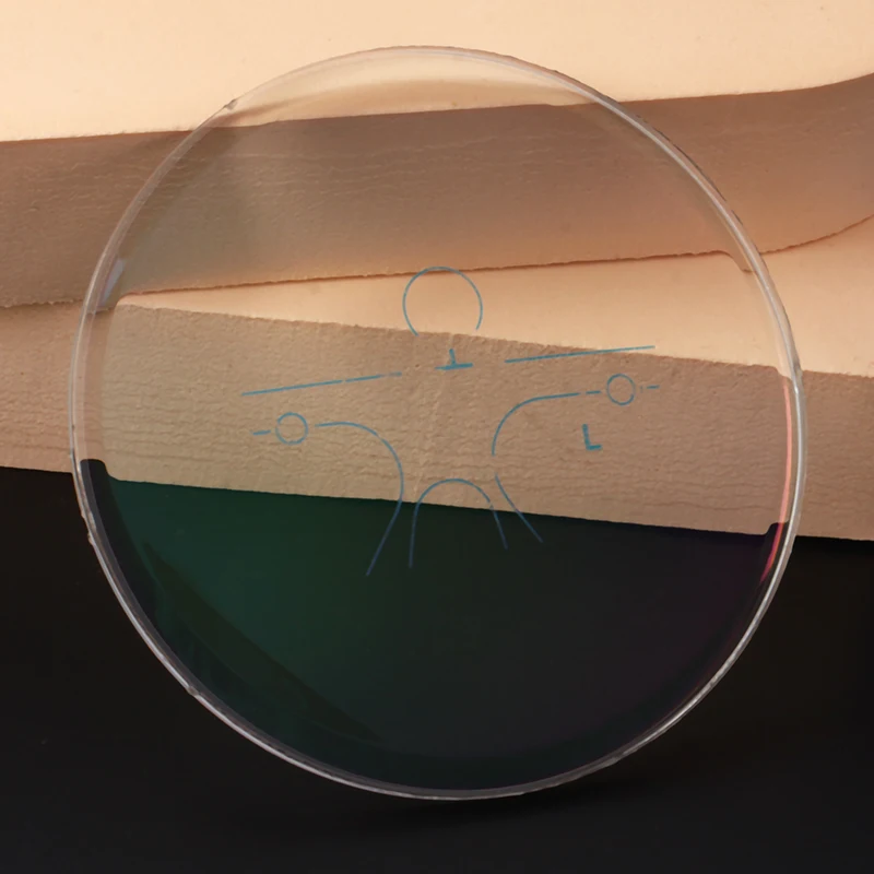 Jiangsu 1.56/1.61/1.67 Progressive Multifocal Resin HMC Green Coating Eyeglasses Lenses