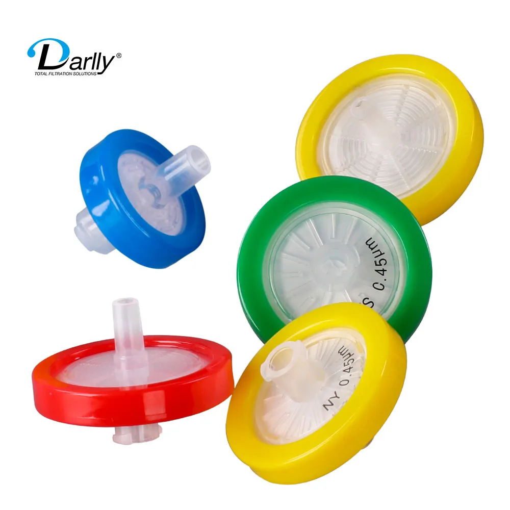 Laboratory Use air syringe filter 0.45 micron for mushroom cultivation Disposable PTFE hydrophobic syringe filter